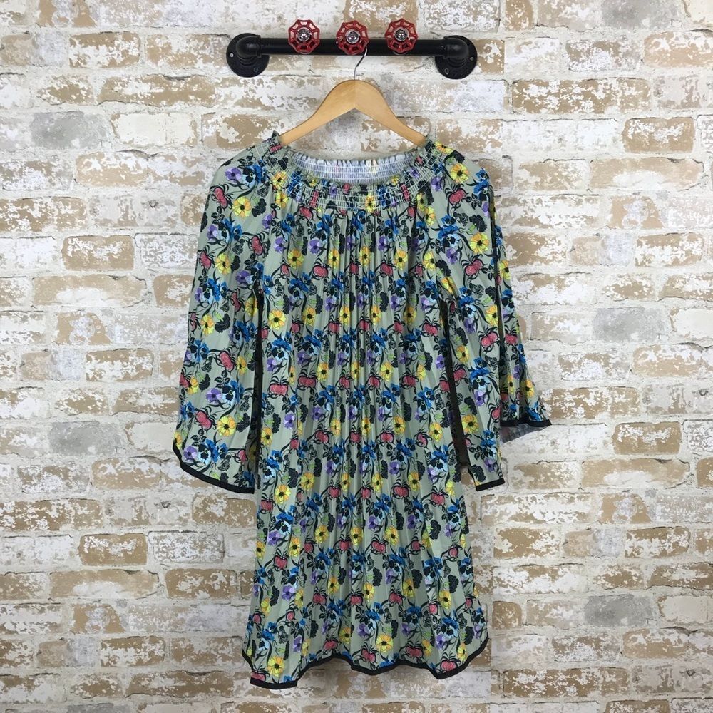 NWT artelier Nicole miller floral pleated dress‎ women’s size M